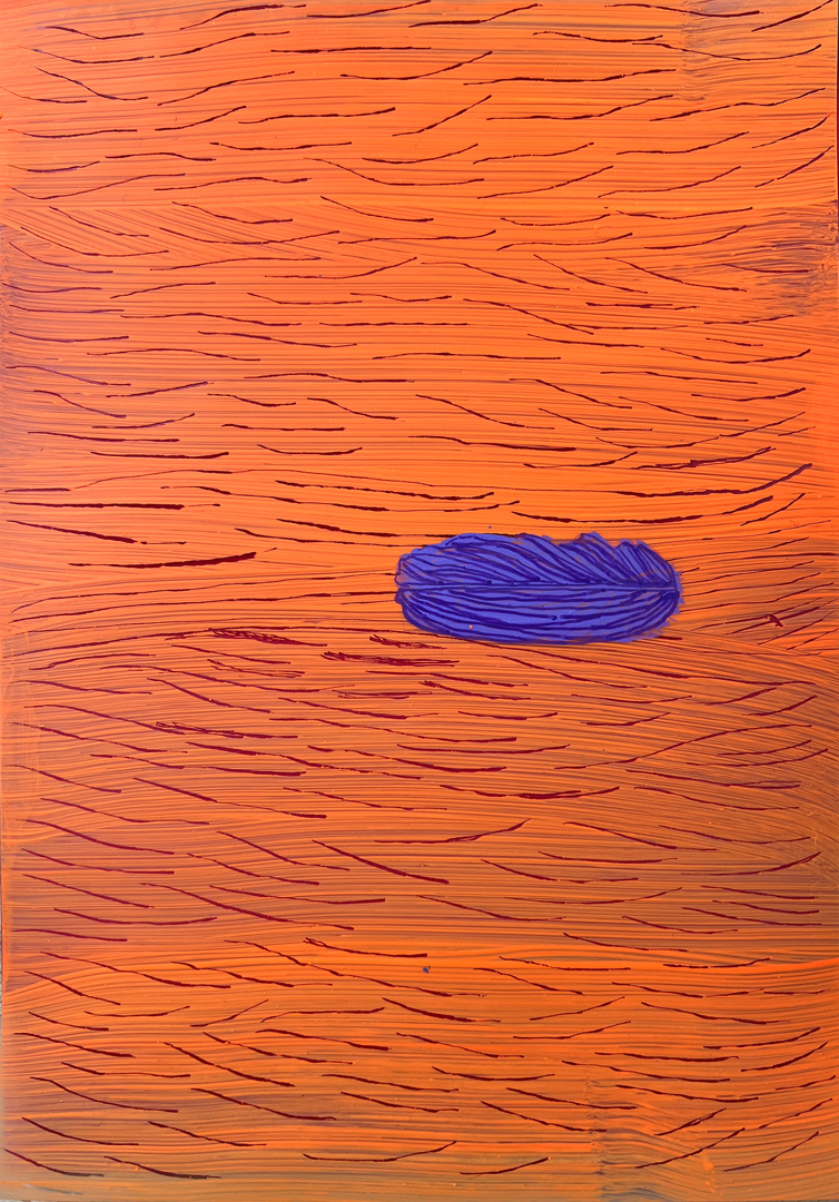Soo Kyoung Lee, « Ba24 DR15 », 2024, Encre et Acrylique sur Rhodoïd et papier, 29,7×21cm.
