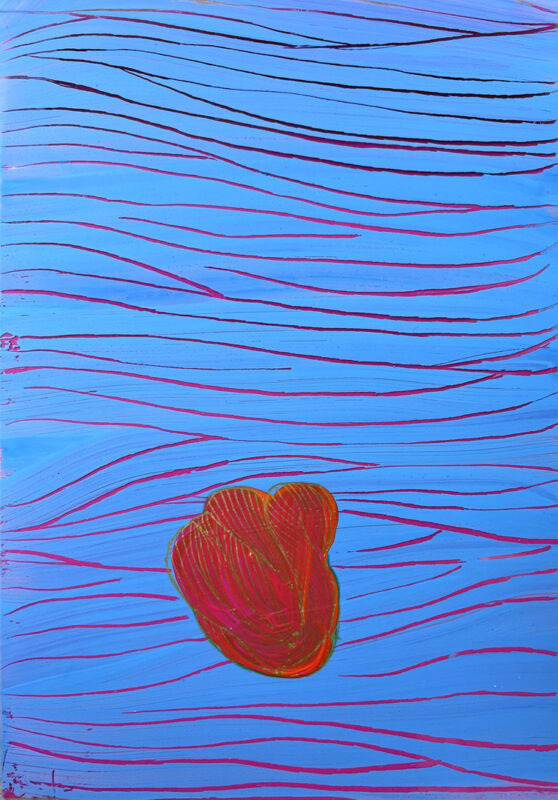 Soo Kyoung Lee, « Ba24 DR2 », 2024, Encre et Acrylique sur Rhodoïd et papier, 29,7×21cm