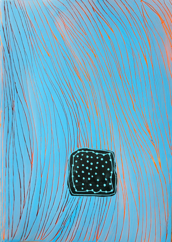 Soo Kyoung Lee, « Ba24 DR20 », 2024, Encre et Acrylique sur Rhodoïd et papier, 29,7×21cm