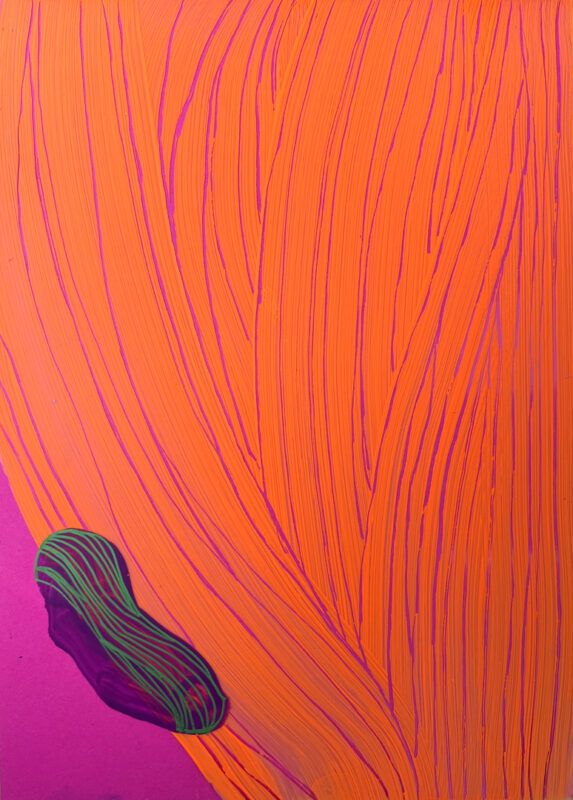 Soo Kyoung Lee, « Ba24 DR4 », 2024, Encre et Acrylique sur Rhodoïd et papier, 29,7×21cm