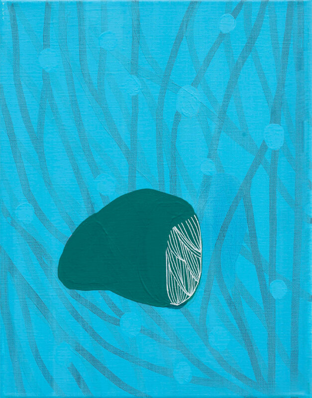 Soo Kyoung Lee, « S23S Bleu », 2023, Acrylique sur toile, 41×32cm