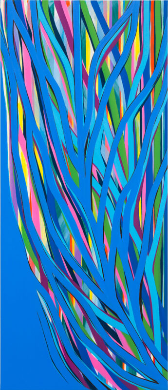 Soo Kyoung Lee, « S24 Porte », 2024, Acrylique sur toile, 181×78cm