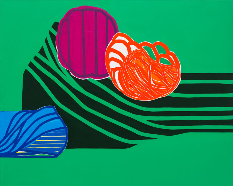 Soo Kyoung Lee, « S24150 Vert C », 2024, Acrylique sur toile, 160×200cm