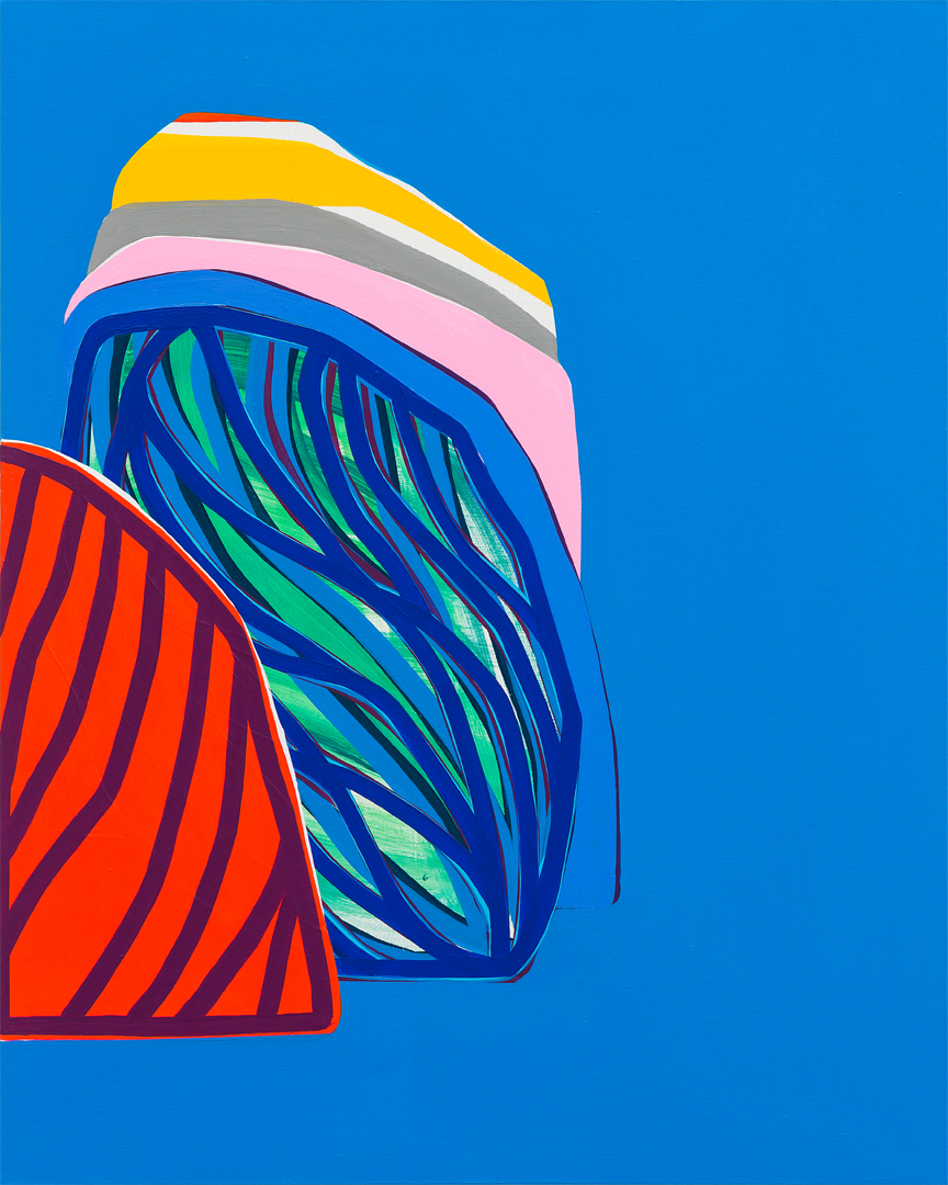 Soo Kyoung Lee, « S2430 Bleu cyan 2 », 2024, Acrylique sur toile, 91×73cm.