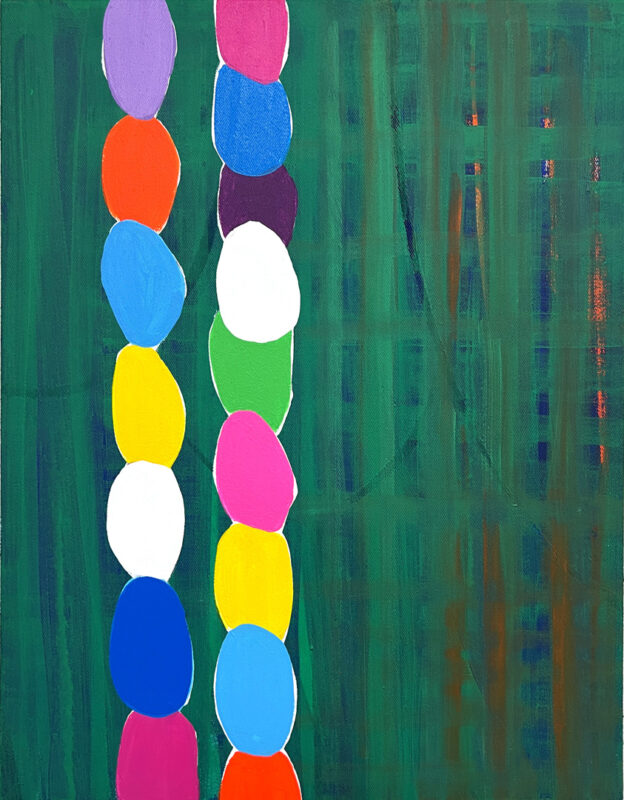 Soo Kyoung Lee, « S25 S10 », 2025, Acrylique sur toile, 41×32cm
