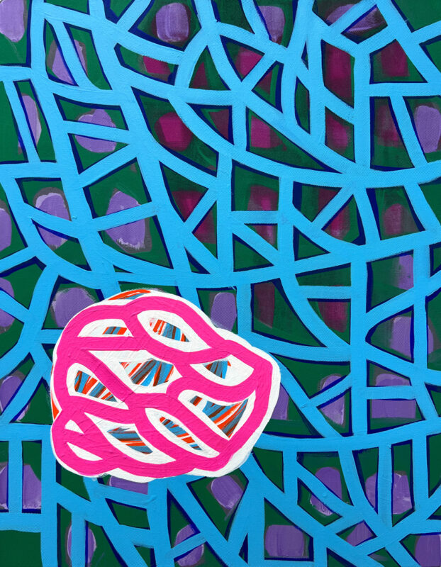 Soo Kyoung Lee, « S25 S9 », 2025, Acrylique sur toile, 41×32cm