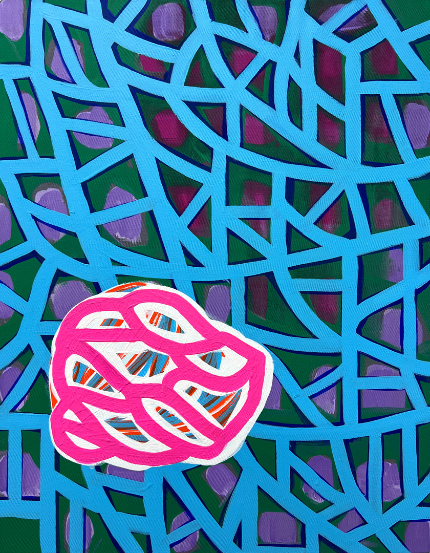Soo Kyoung Lee, « S25 S9 », 2025, Acrylique sur toile, 41×32cm.