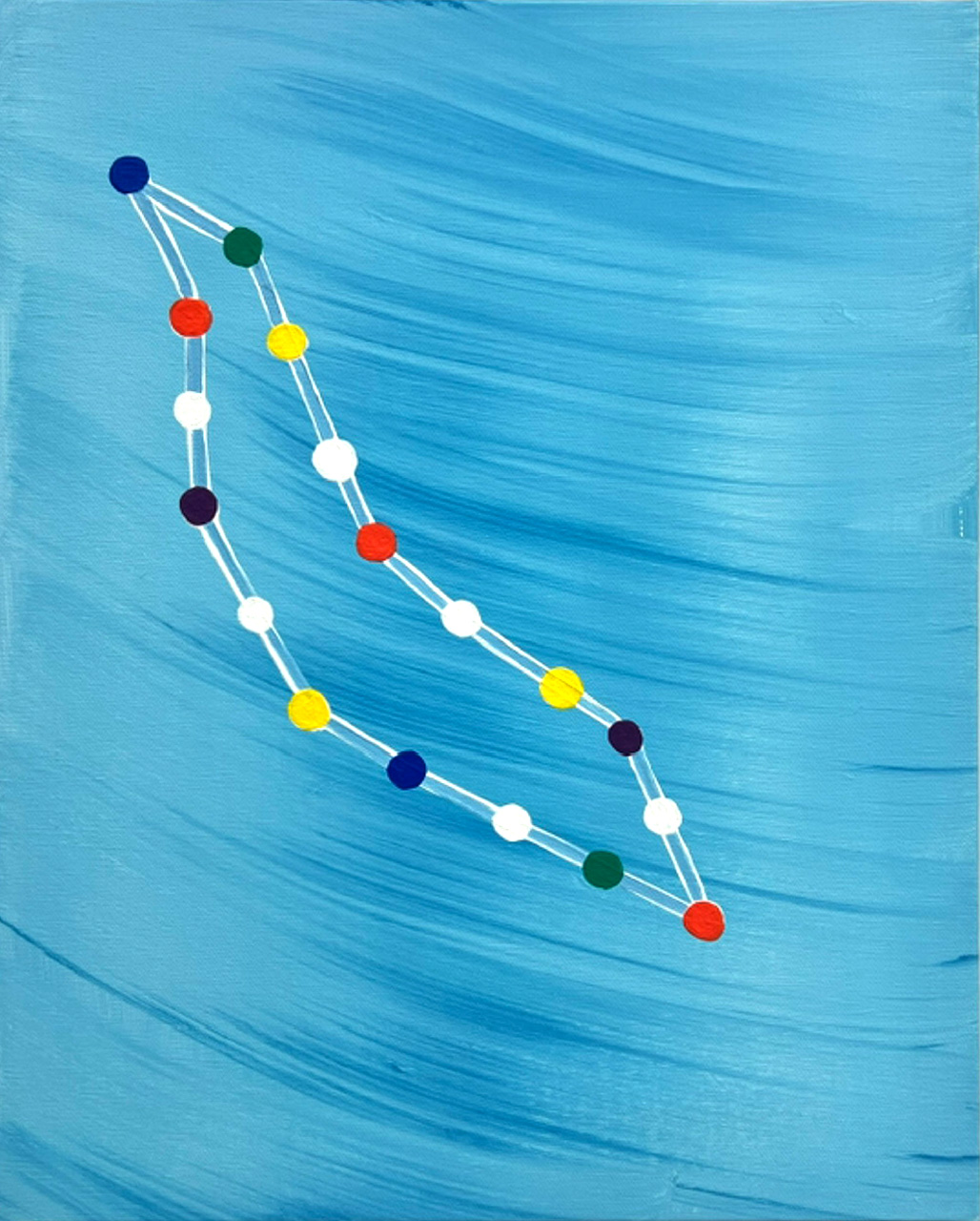 Soo Kyoung Lee, &laquo; BA25S14 &raquo;, 2025, Acrylique sur toile, 41×33cm.