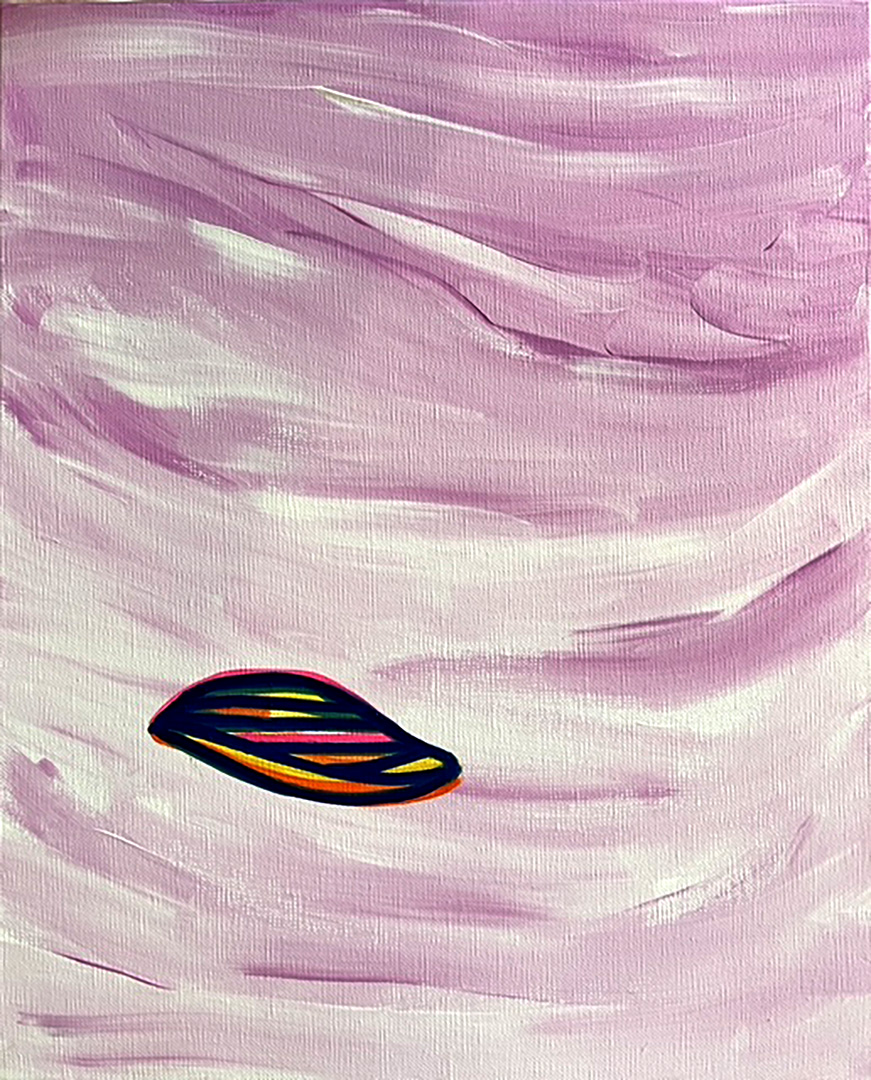 Soo Kyoung Lee, &laquo; BA25S15 &raquo;, 2025, Acrylique sur toile, 41×33cm.