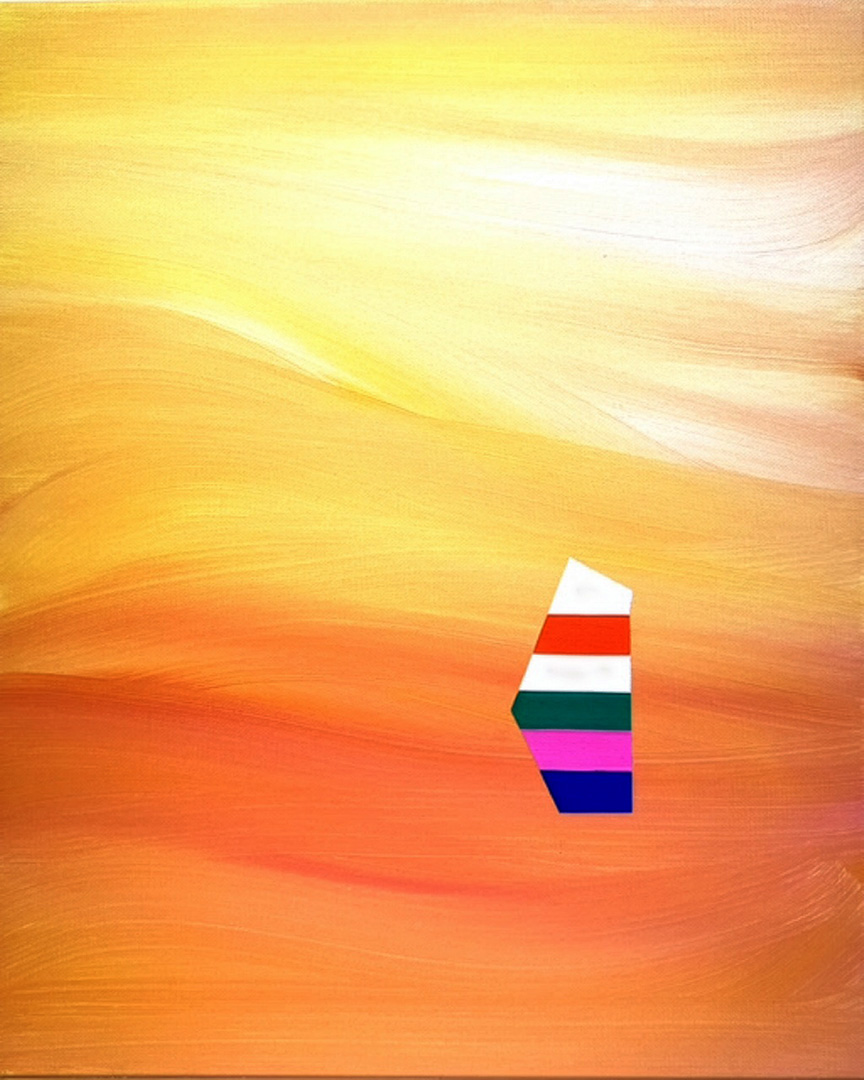 Soo Kyoung Lee, &laquo; BA25S8 &raquo;, 2025, Acrylique sur toile, 41×33cm.